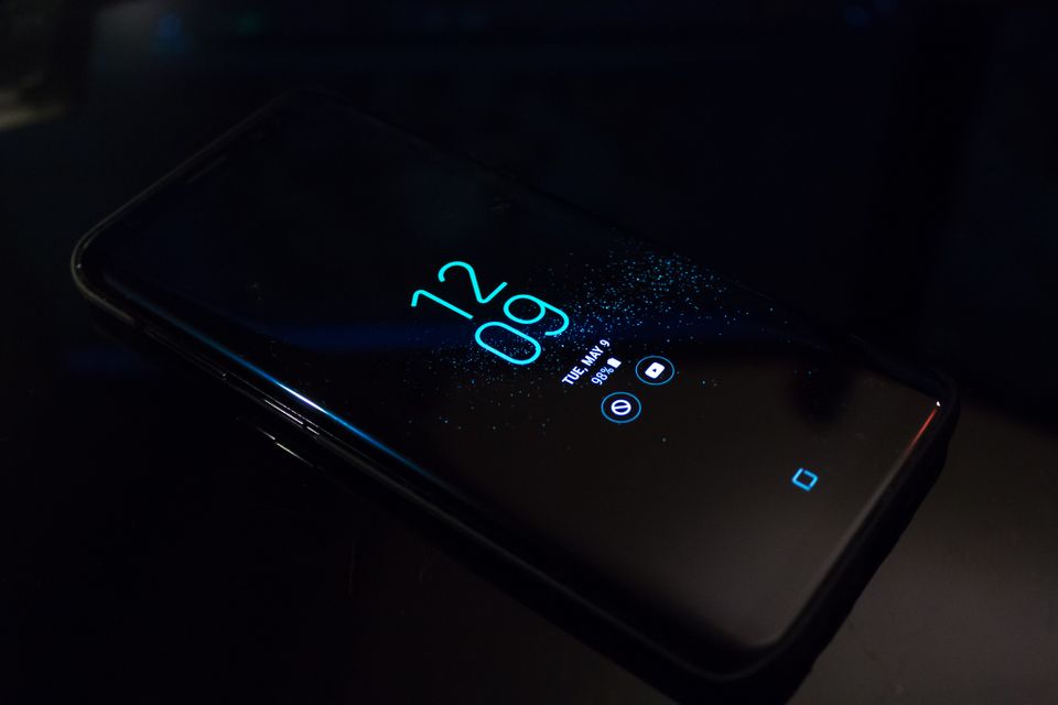 Person using smartphone app
